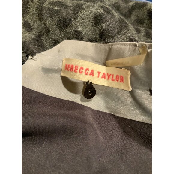 Rebecca Taylor Gray Animal Print Pencil Skirt, Size 6 (US) - Picture 6 of 6